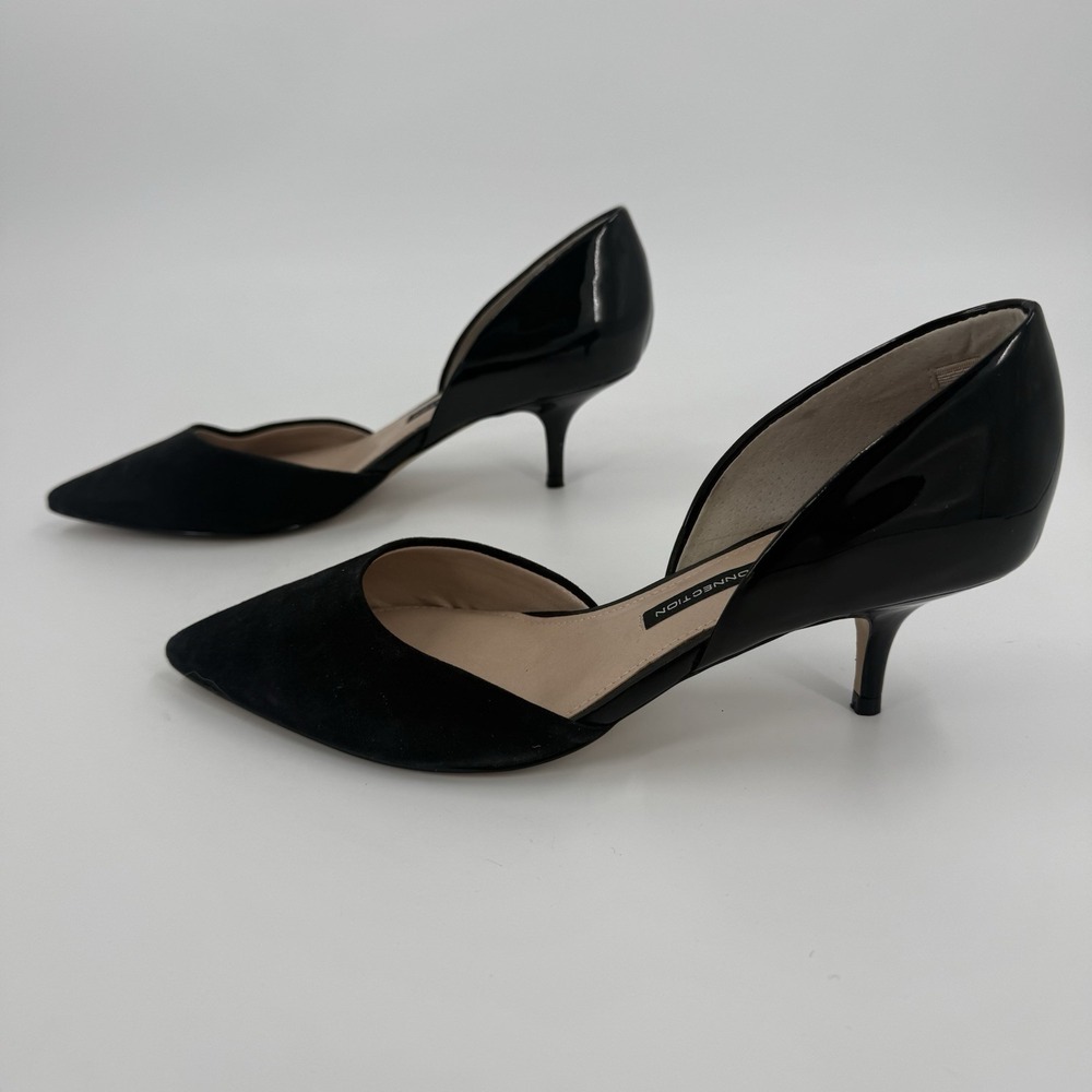 French Connection Effie Women's Size 9.5 Black Pointed Toe D'Orsay Flats